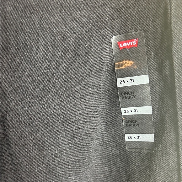 Levi's High Rise Cinch Baggy Wide Leg BlackJeans NWT - Picture 4 of 6